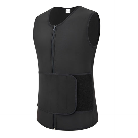 Men's Compression Waist Trainer Vest with Adjustable Belt
