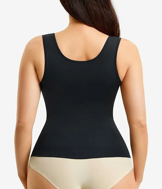Women's U Shape Push Up Widen Straps Shapewear Tank Tummy Control