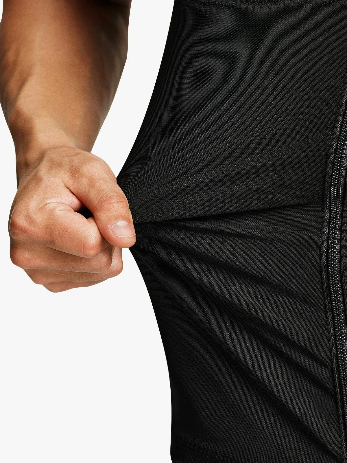Men's Dual-Layer Zippered Compression Tank Top