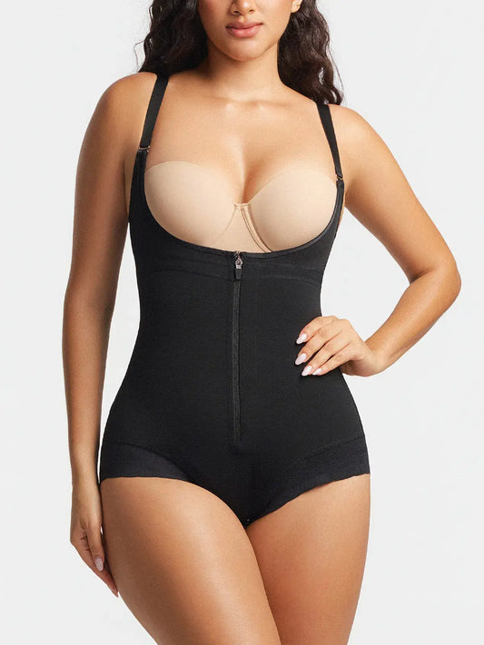 Women's Open Bust Bodysuit Tummy Control Butt Lift