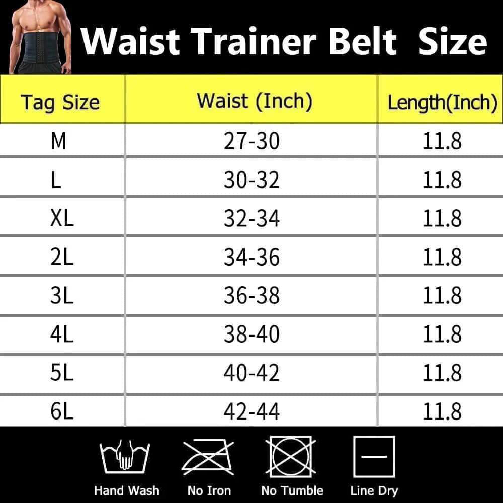 Men Fat Burning Waist Trainer Belt