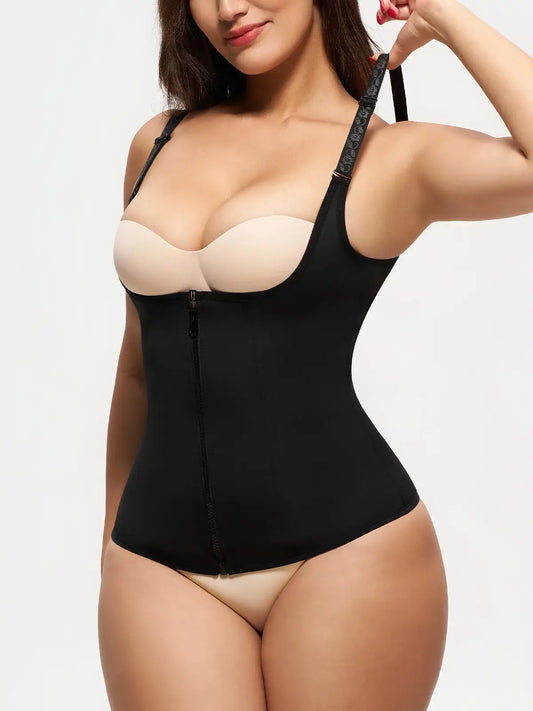 Women's Zipper Waist Trainer Vest Tummy Control Shapewear