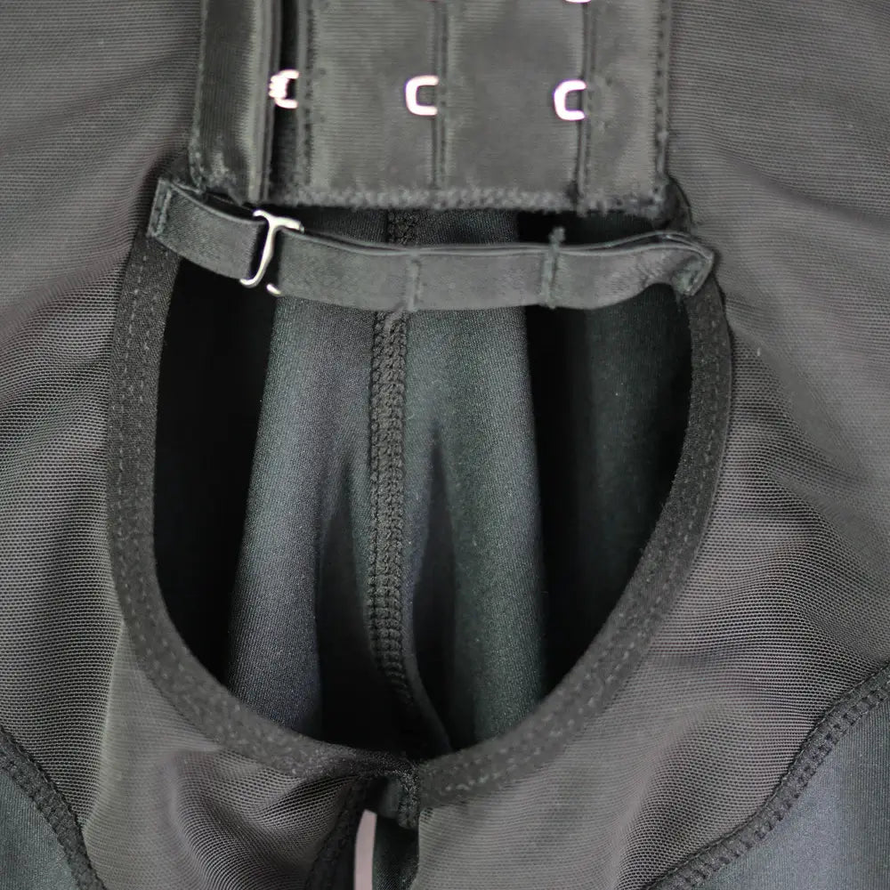 Men's Full Body Shaper Bodysuit with 4-Level Hooks