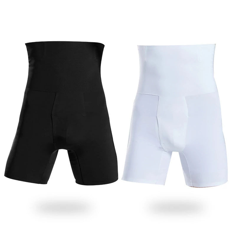 Men's High Waist Seamless Tummy Control Shapewear Shorts
