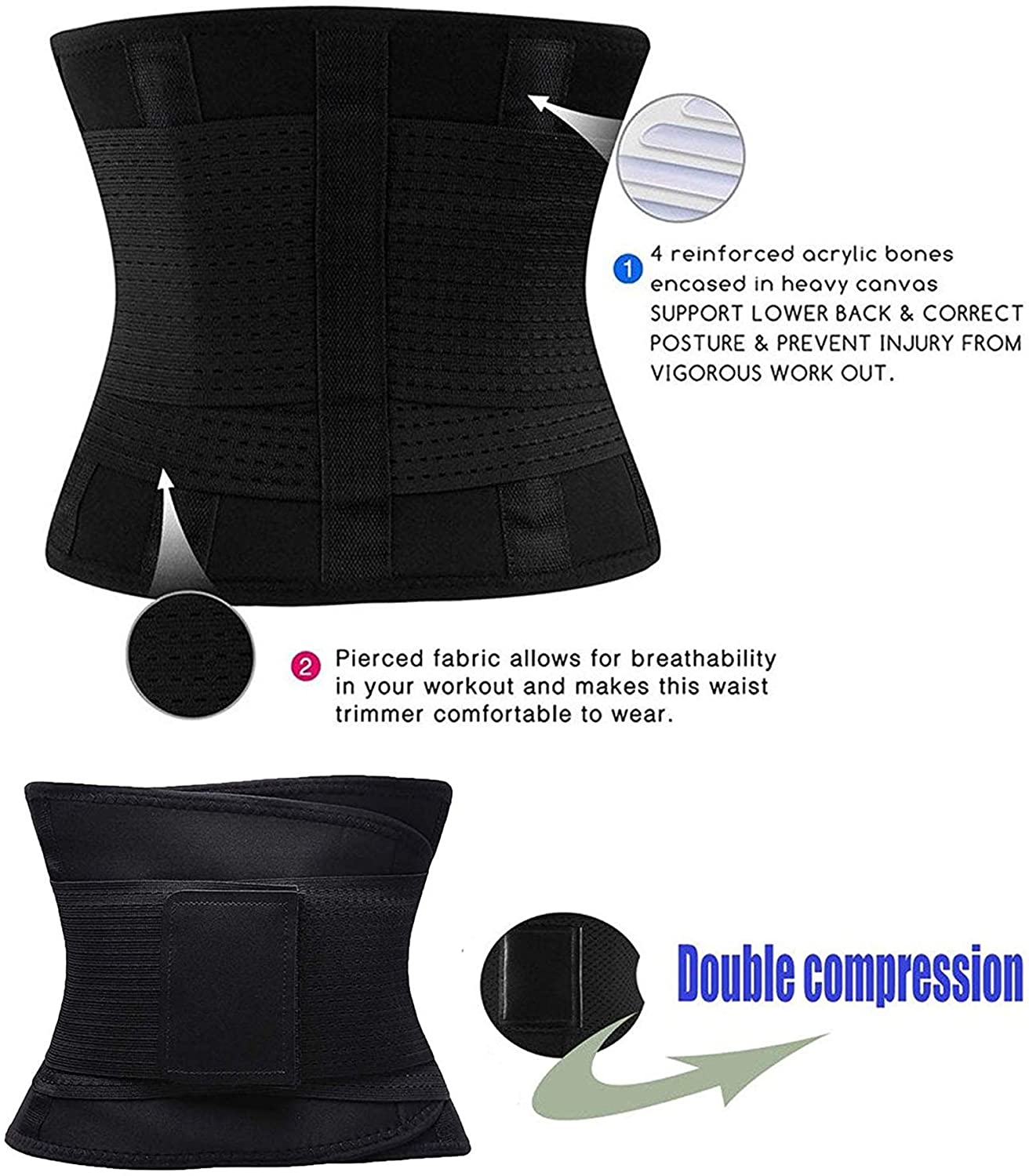 Men's Adjustable Workout Waist Trainer
