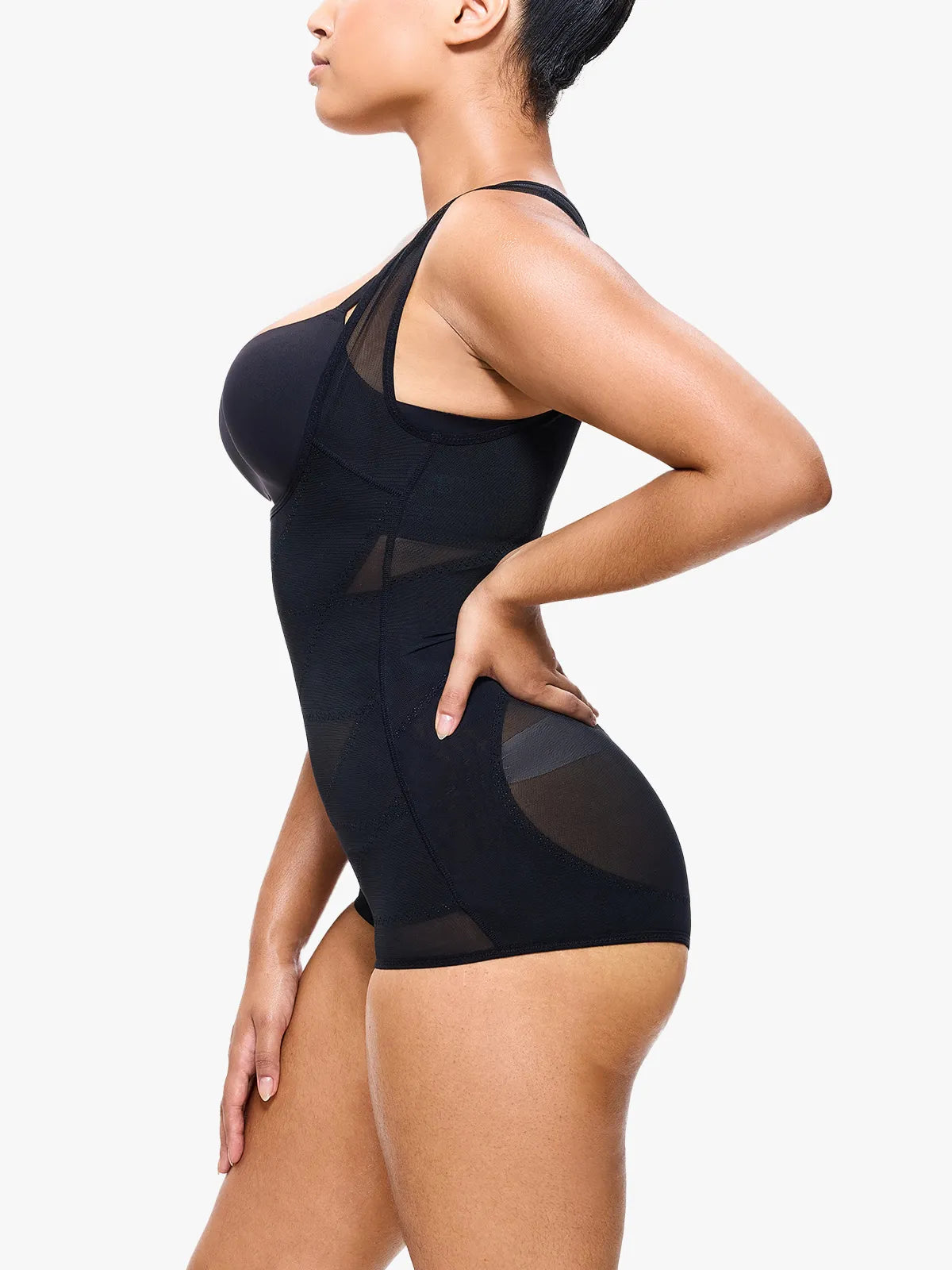Slimming Mesh Tummy Control Bodysuit with Crotch Buckle（Buy 1, Get 1 FREE）
