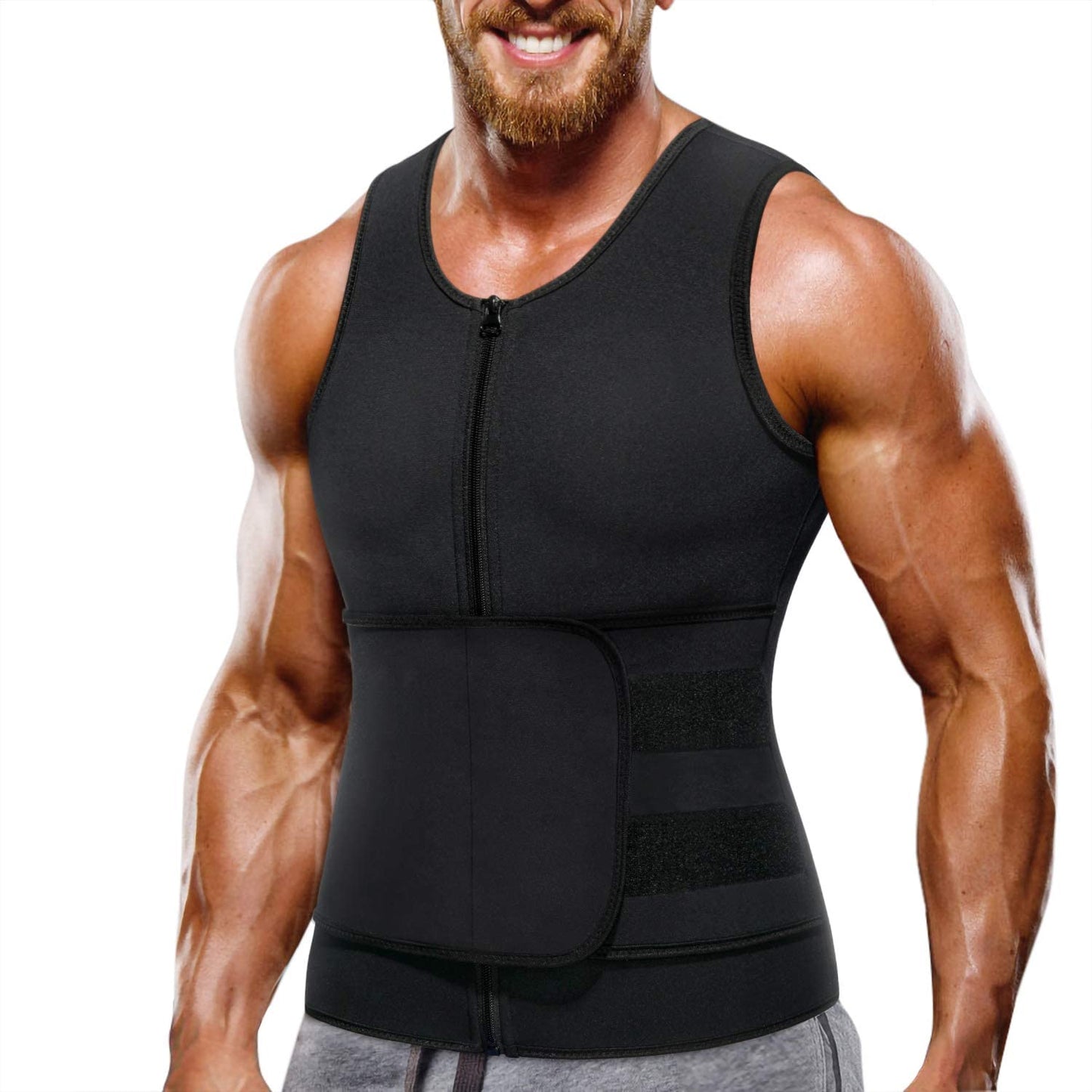 Men's Waist Trainer Sauna Suit Shirt