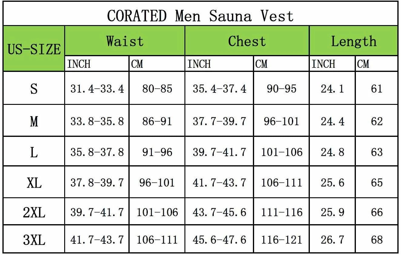 Men's Sauna Sweat Vest with Double Adjustable Belts