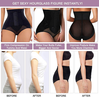 Women's High Waist Tummy Control Shapewear Panties