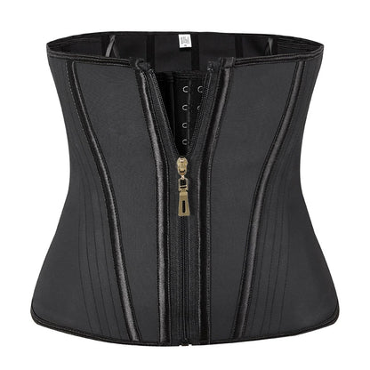 Women's Double Control Waist Trainer with Zipper & Hooks