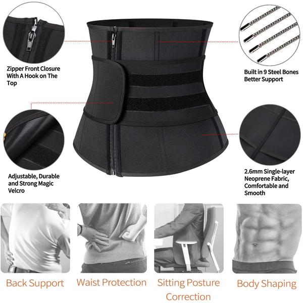 Men's Steel Boned Tummy Control Waist Trainer