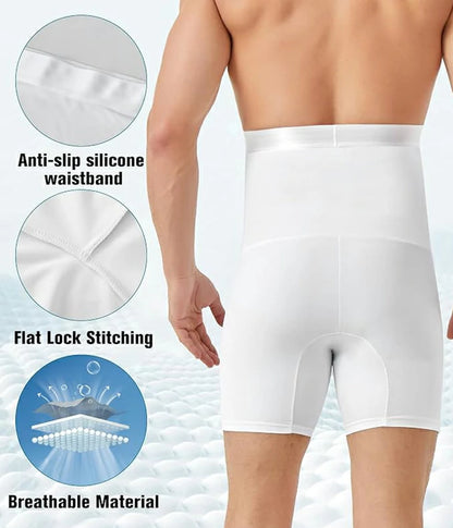 Men's High Waist Breathable Tummy Control Shapewear Shorts