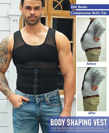Men's Breathable Thin Mesh Compression Tank