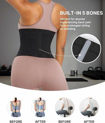 Women's Velcro Steel Boned Waist Trainer Tummy Control