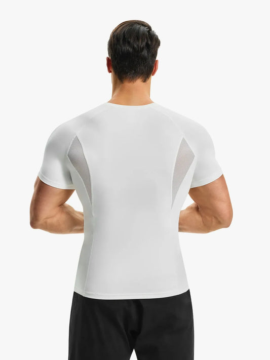 Men's Quick-Dry Gym Compression Shirt Short Sleeve