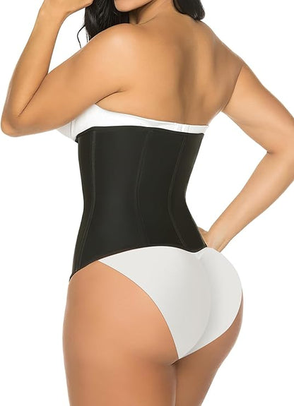 Women's Double Control Waist Trainer with Zipper & Hooks