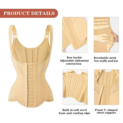 Women's 23 Steel Boned Vest Waist Trainer Tummy Control