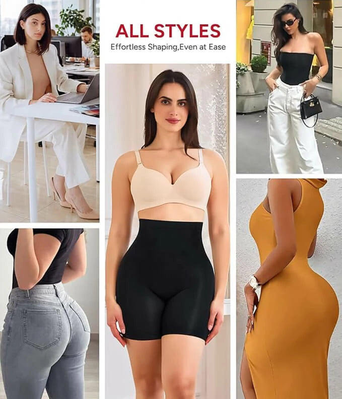 Women's High Waist Triple-Lift Air-Flow Shorts Tummy Control