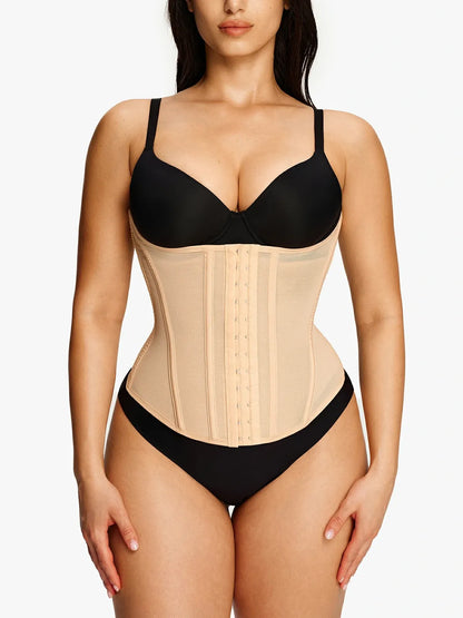 Women's Steel Boned Mesh Waist Trainer Tummy Control