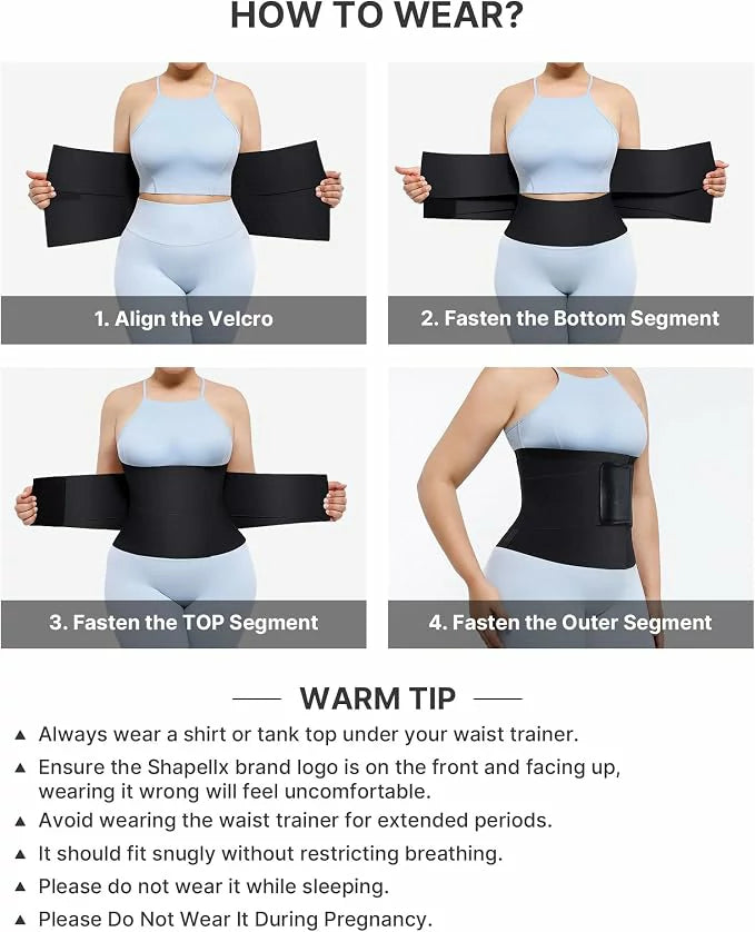 Women's Velcro Steel Boned Waist Trainer Tummy Control