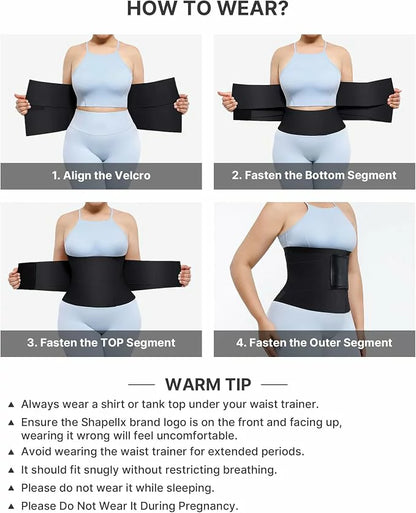 Women's Velcro Steel Boned Waist Trainer Tummy Control