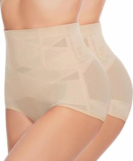 Women's High Waist Anti-Roll Shapewear Panties Tummy Control