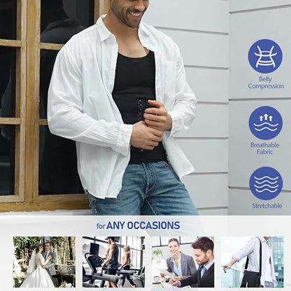 Men's Breathable Thin Mesh Compression Tank