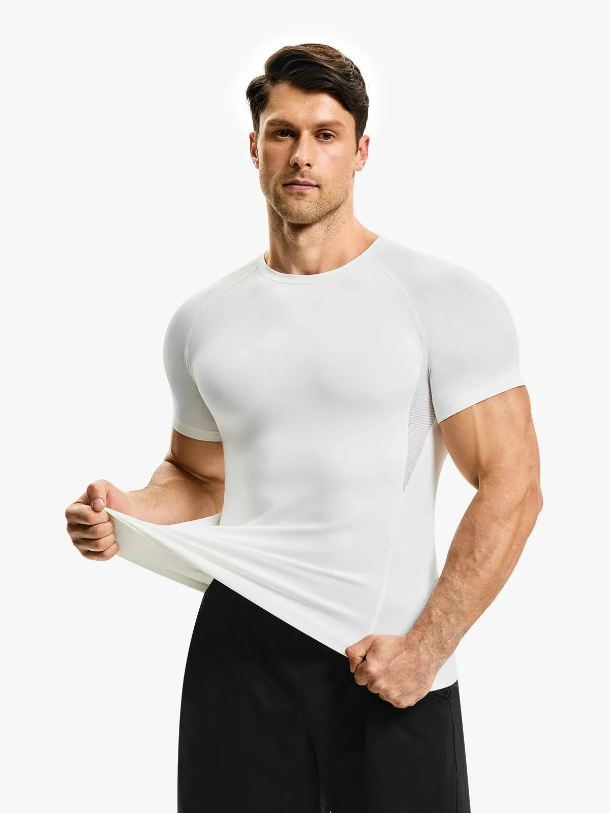 Men's Quick-Dry Gym Compression Shirt Short Sleeve