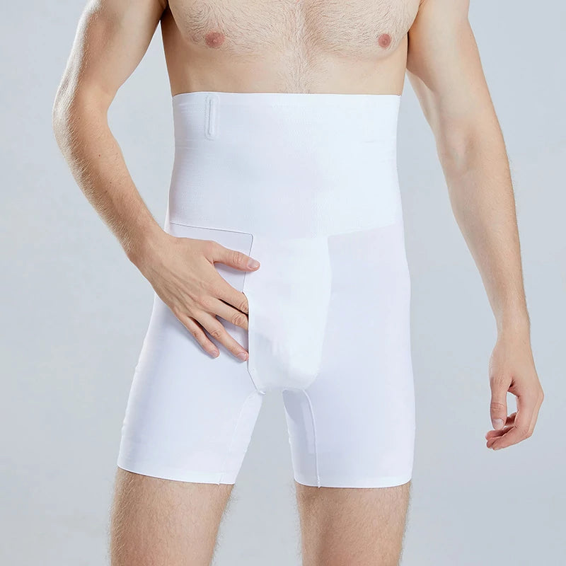Men's High Waist Seamless Tummy Control Shapewear Shorts