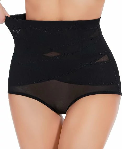 Women's High Waist Anti-Roll Shapewear Panties Tummy Control