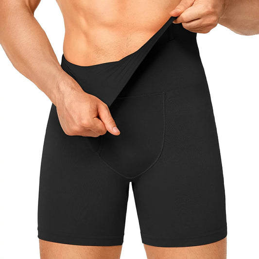 Men's High Waist Seamless Tummy Control Butt Lift Shorts