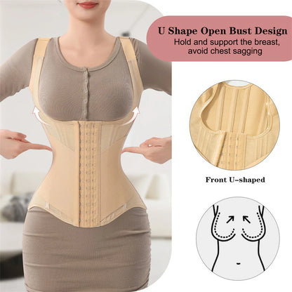 Women's 23 Steel Boned Vest Waist Trainer Tummy Control