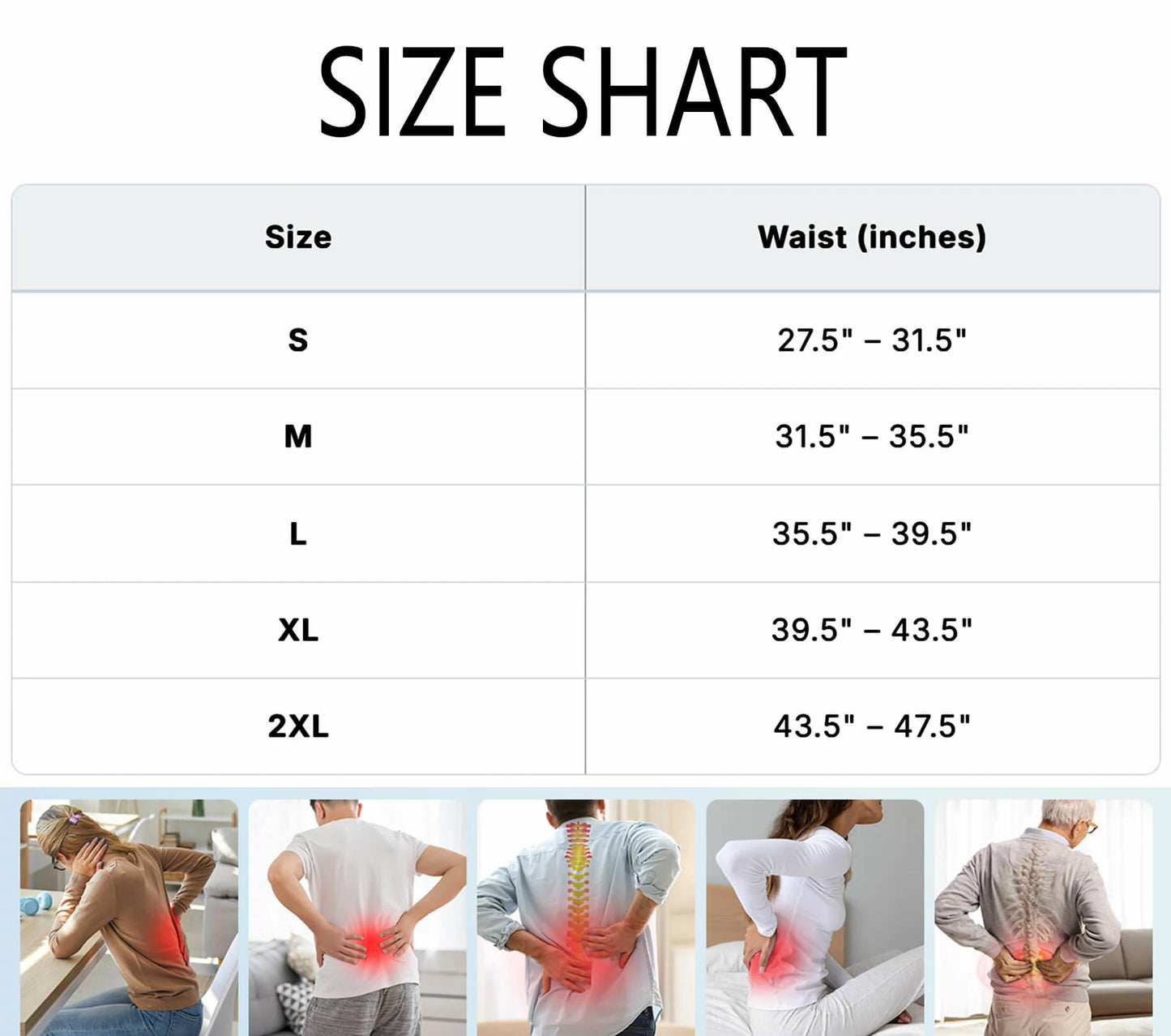 Men's 3D Knit Lumbar Support Belt with Removable Pad