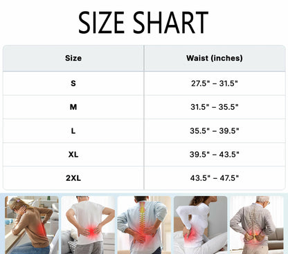 Men's 3D Knit Lumbar Support Belt with Removable Pad