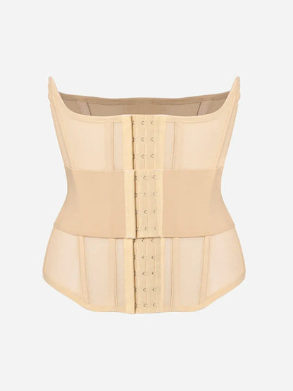 Women's Steel Boned Mesh Waist Trainer Tummy Control