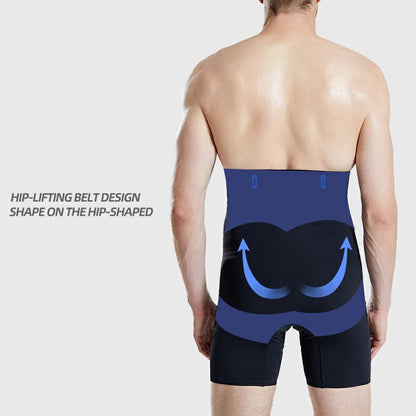 Men's High Waist Seamless Tummy Control Shapewear Shorts