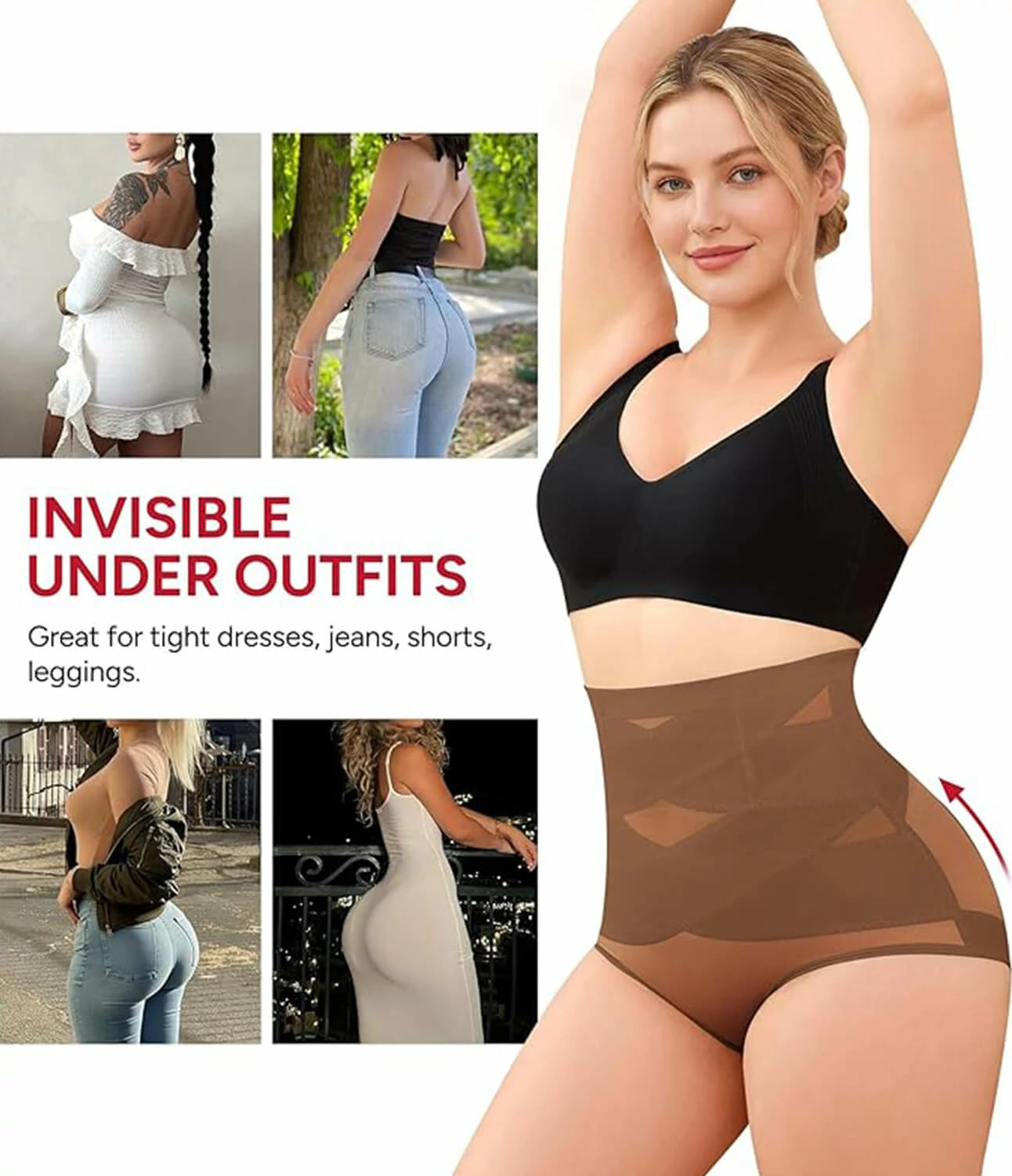 Women's High Waist Contour Lift Body Shaper Panty