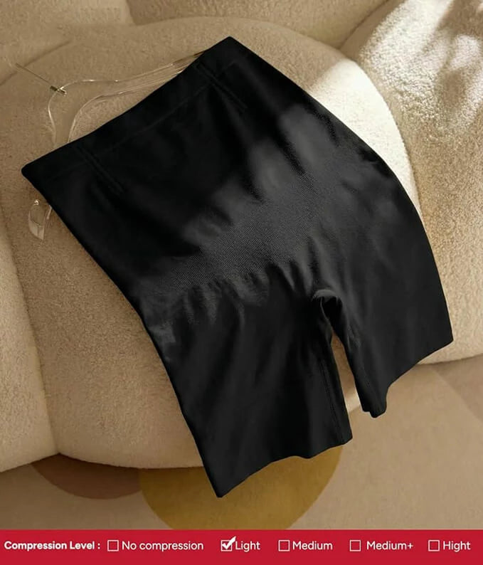 Women's High Waist Steel Bones 3D Contour Shapewear Shorts Tummy Control