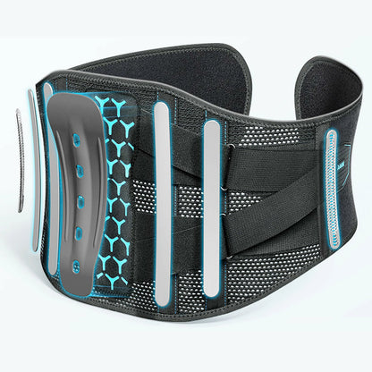 Men's 3D Knit Lumbar Support Belt with Removable Pad
