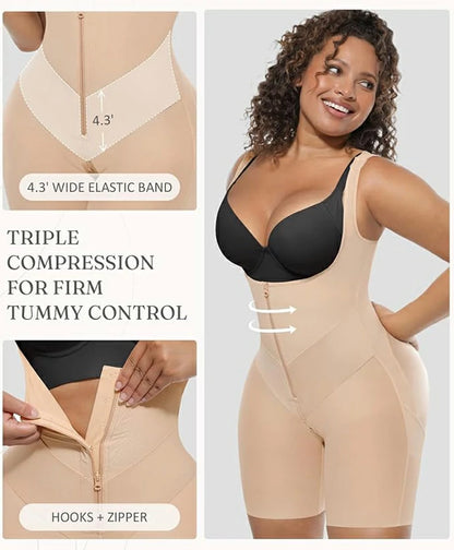Women's Postpartum Colombian Fajas Bodysuit Tummy Control