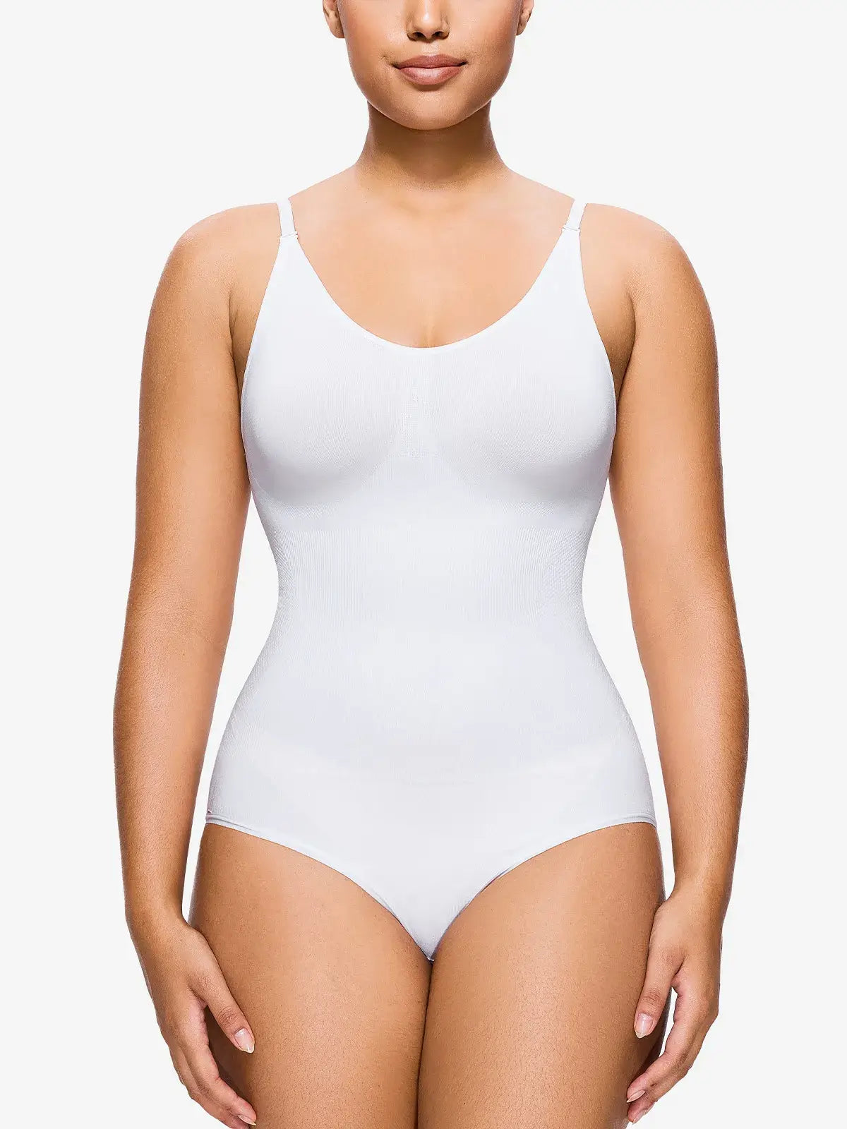 Women's Seamless V-Neck Sleeveless Bodysuit Tummy Control