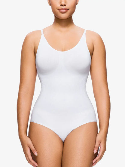 Women's Seamless V-Neck Sleeveless Bodysuit Tummy Control