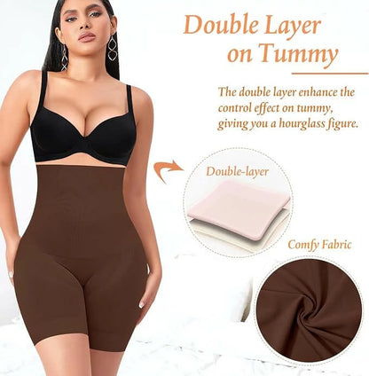 Women's High Waist Steel Bones Anti-Chafe Shorts Tummy Control