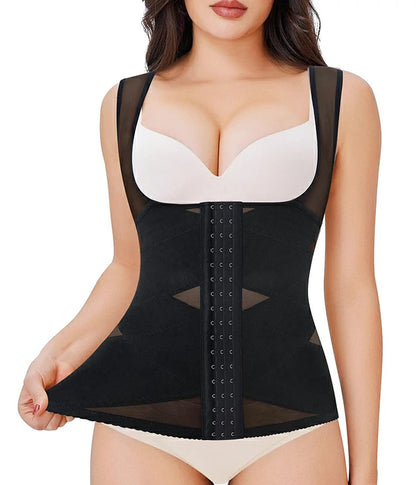Women's Steel Boned Shapewear Vest Tummy Control