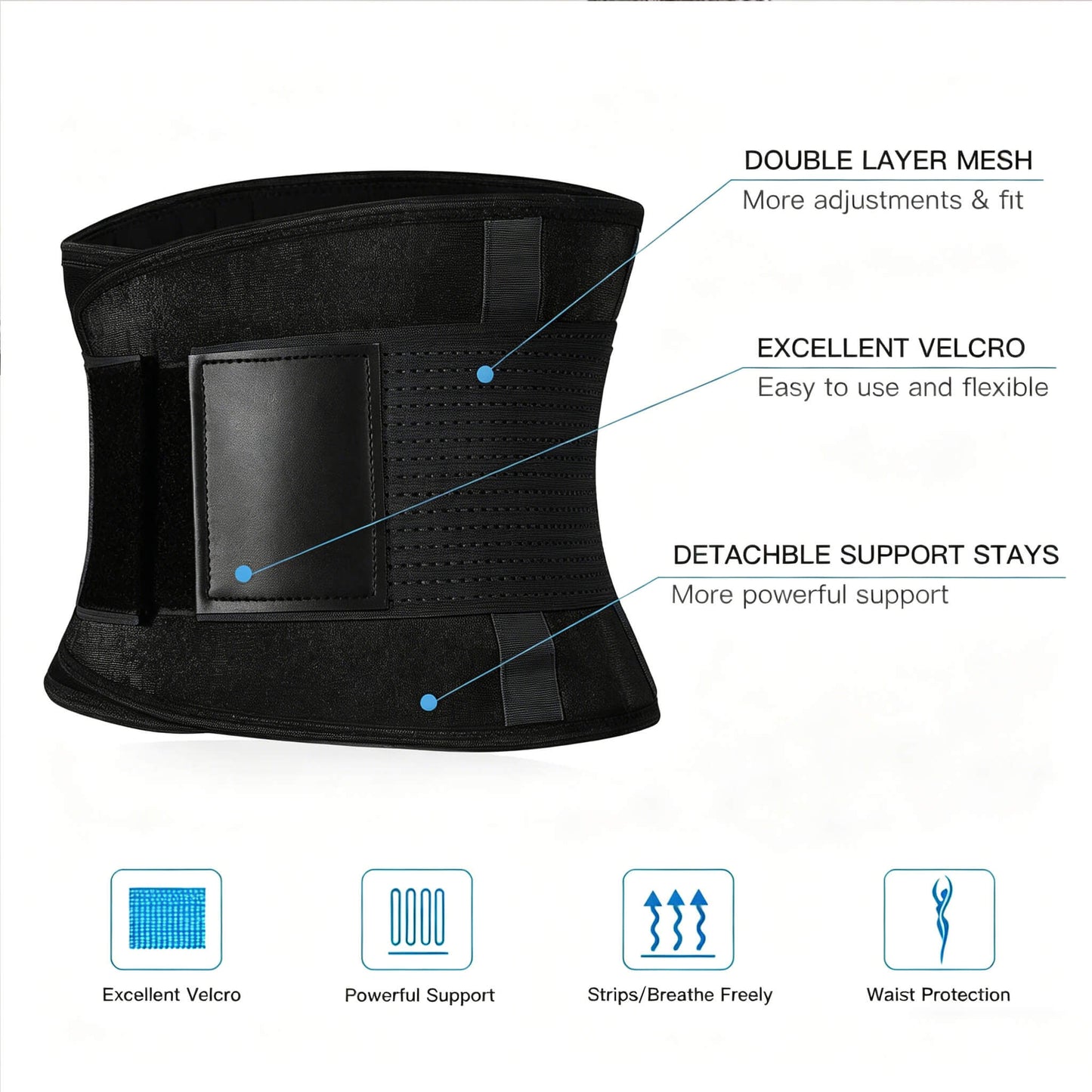 Men's Adjustable Workout Waist Trainer