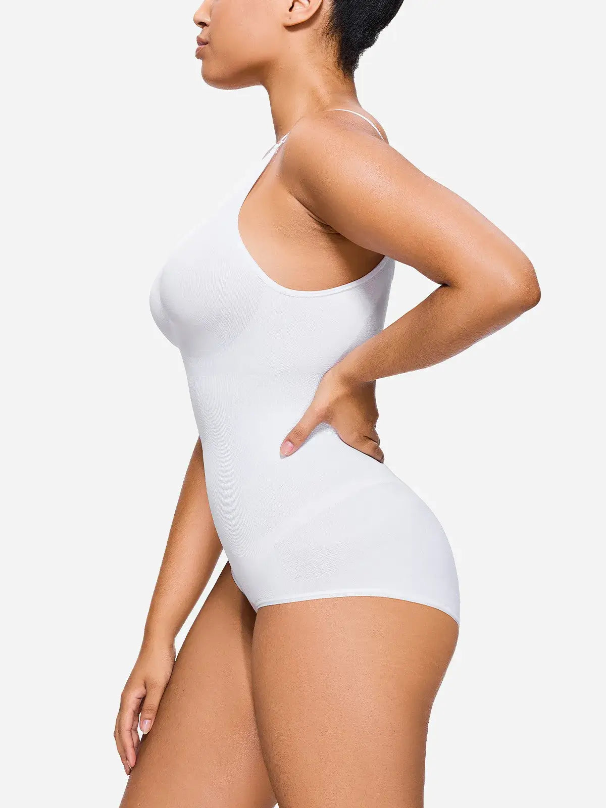 Women's Seamless V-Neck Sleeveless Bodysuit Tummy Control