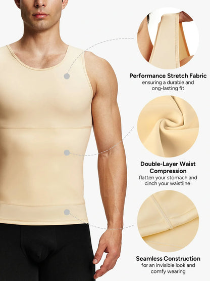 Men's Everyday Compression Tank Top Tummy Control