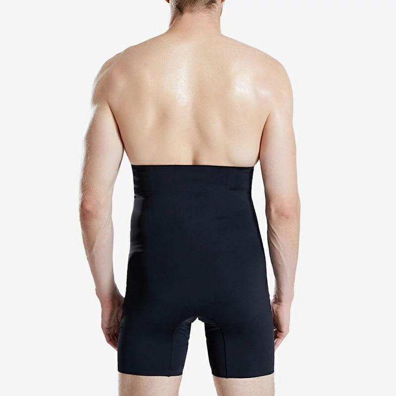 Men's High Waist Seamless Tummy Control Shapewear Shorts