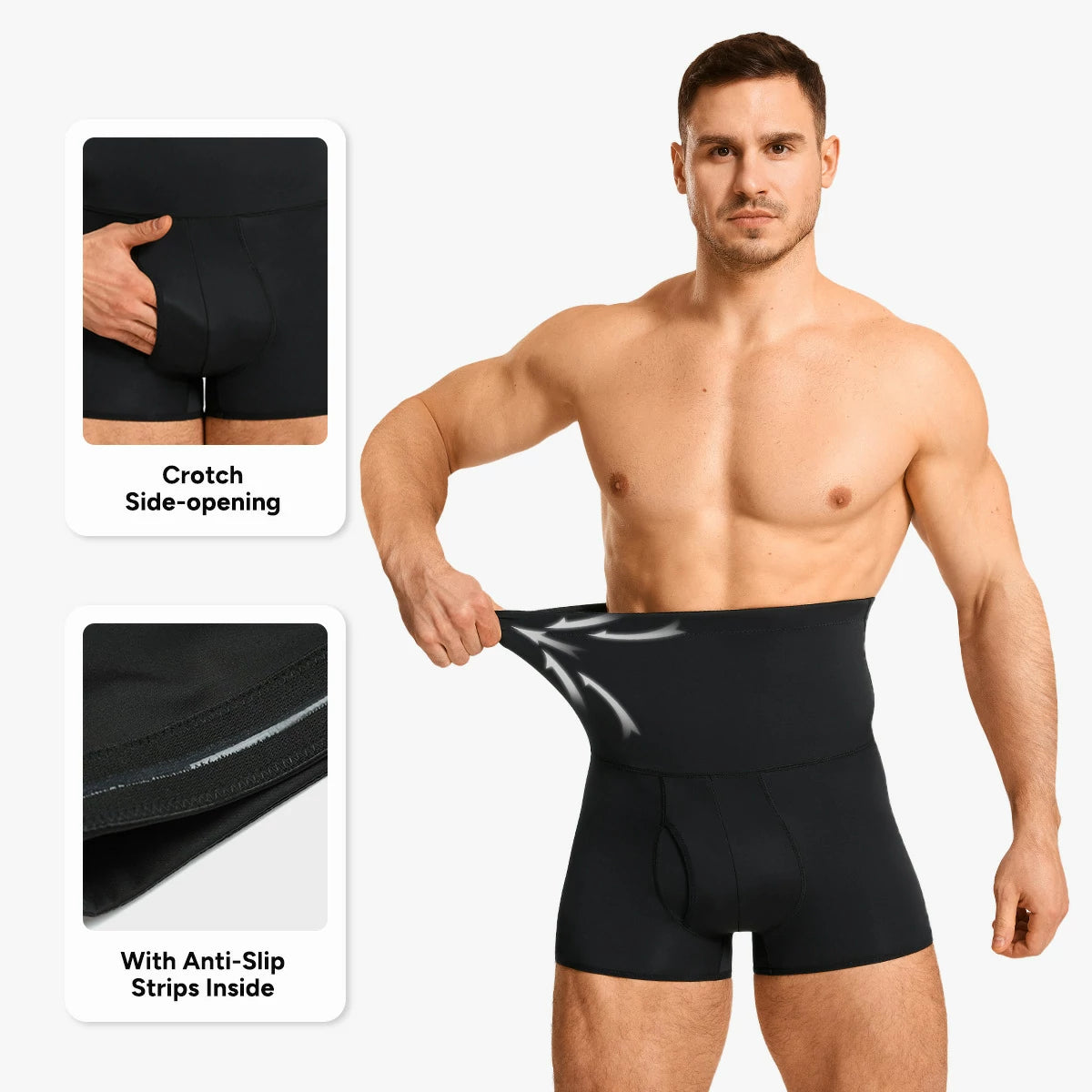 Total Compression Set: 2-in-1 Undershirt + High-Waist Shorts