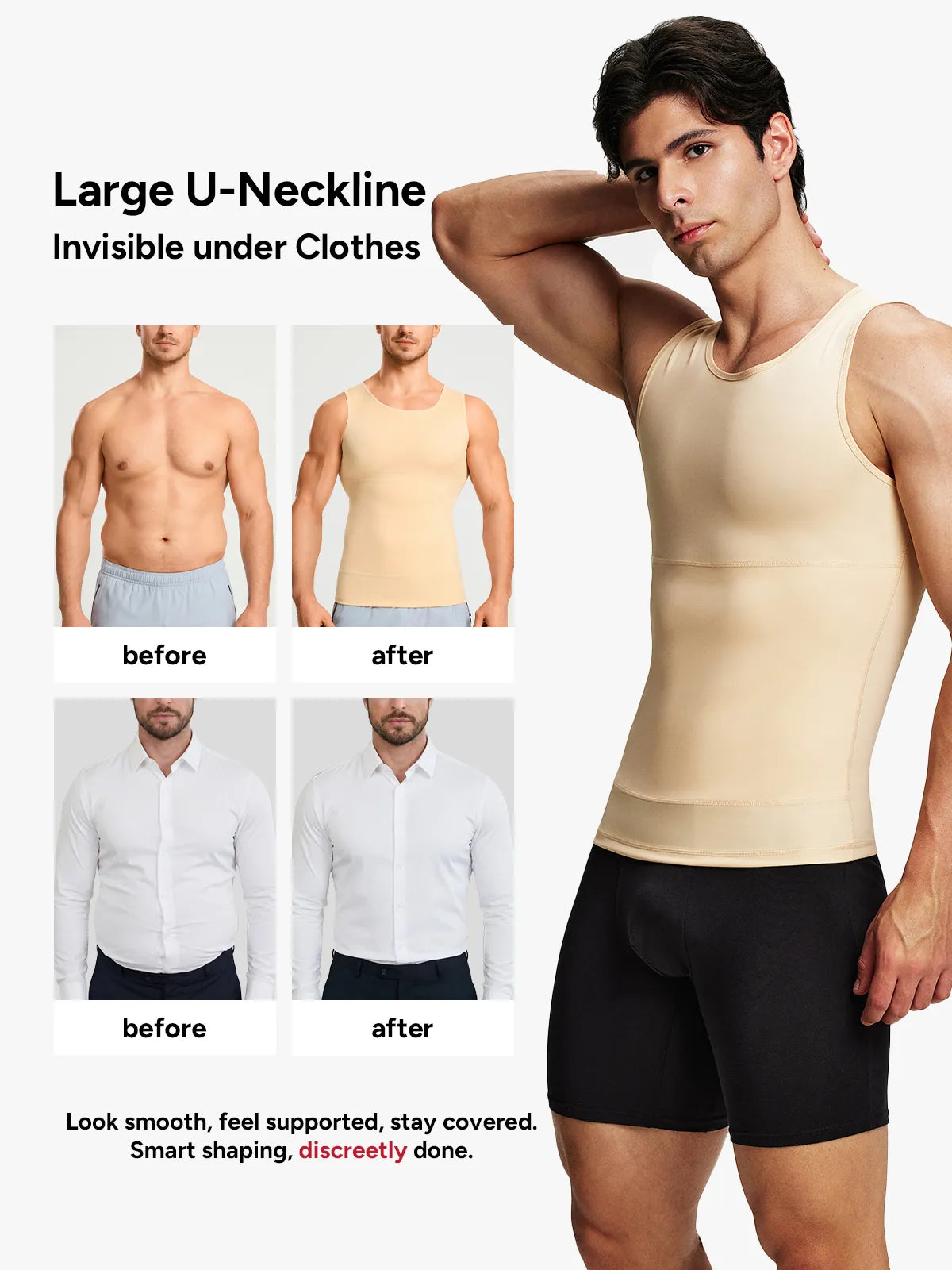 Men's Everyday Compression Tank Top Tummy Control